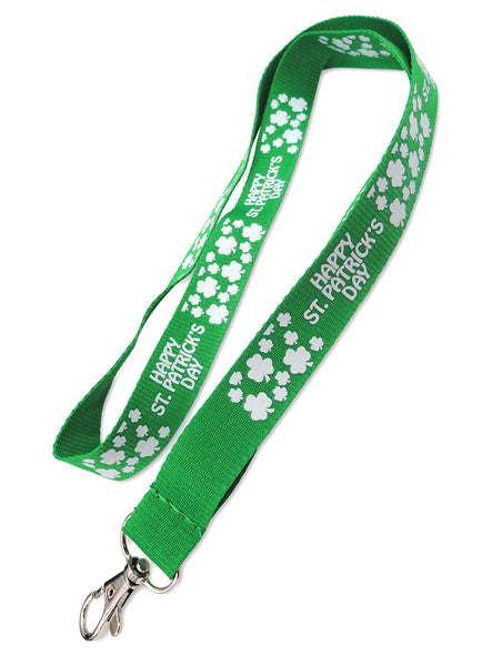 Green Happy St. Patrick's Day Lanyard