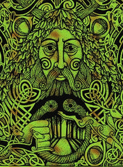 Greenman of the Forest Tapestry & Bedspread