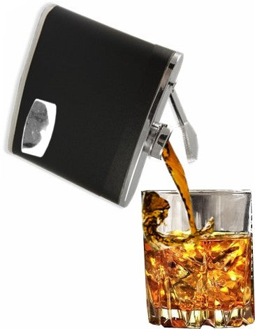 Groomsmens Gifts - Premium 4 oz. Engravable Leather Wrapped Hip Flask