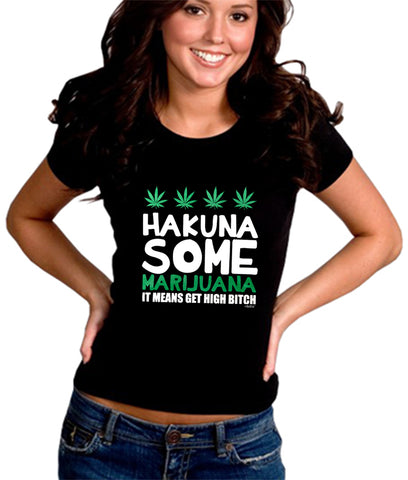 Hakuna Some Marijuana Girl's T-Shirt