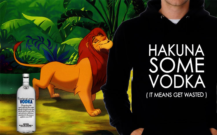 Hakuna Some Vodka (It Means Get Wasted) Men's T-Shirt