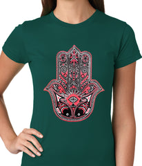 Hamsa - Hand of Protection Ladies T-shirt
