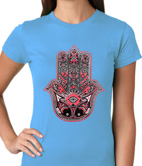 Hamsa - Hand of Protection Ladies T-shirt