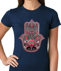 Hamsa - Hand of Protection Ladies T-shirt