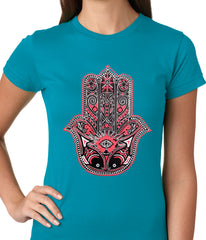 Hamsa - Hand of Protection Ladies T-shirt