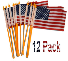  Hand Held American Flags (12 Pack) ONLY .33 Cents Each