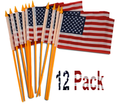 Hand Held American Flags (12 Pack) ONLY .33 Cents Each