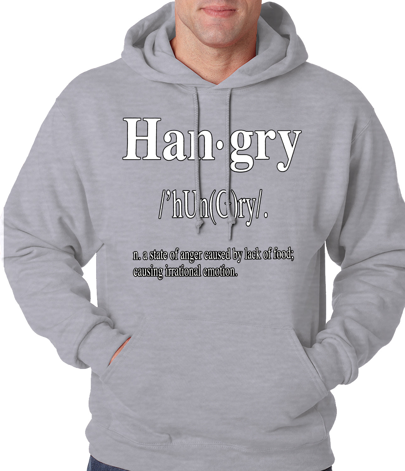 Hangry Definition Adult Hoodie