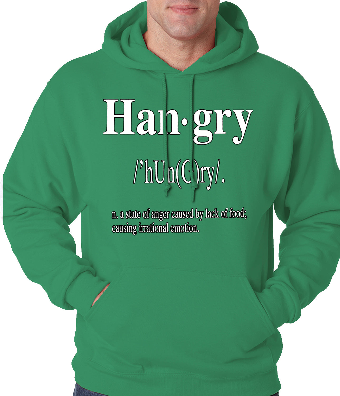 Hangry Definition Adult Hoodie