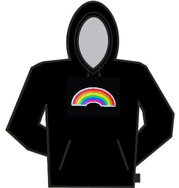 Happy Rainbow Pullover Hoodie