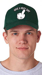 Have A Nice Day Cartoon Hand baseball Hat