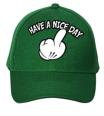 Have A Nice Day Cartoon Hand baseball Hat