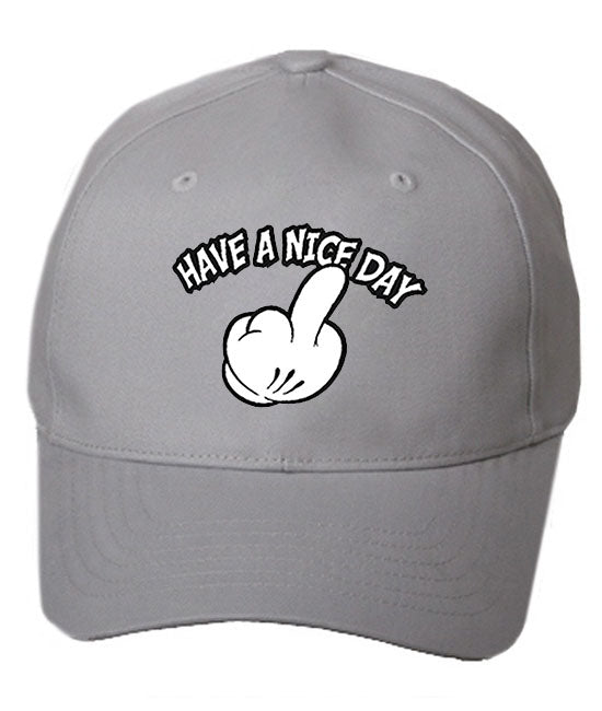 Have A Nice Day Cartoon Hand baseball Hat