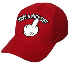 Have A Nice Day Cartoon Hand baseball Hat