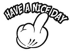 Have A Nice Day Cartoon Hand baseball Hat