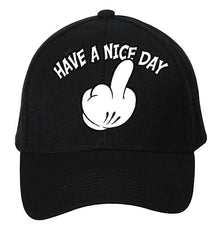 Have A Nice Day Cartoon Hand baseball Hat