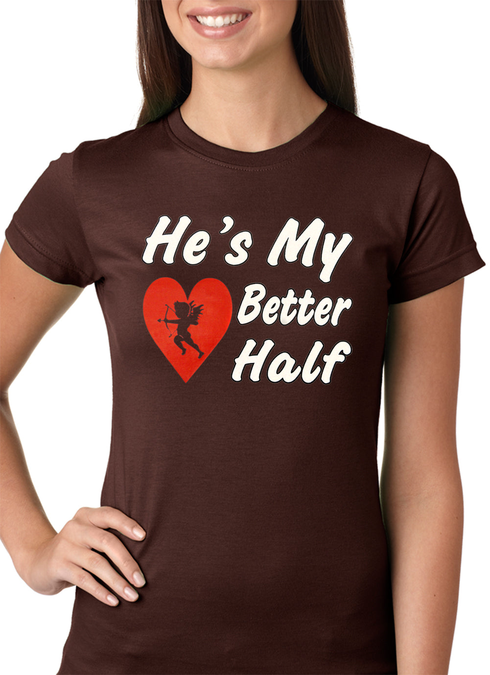 He's My Better Half Girls T-shirt