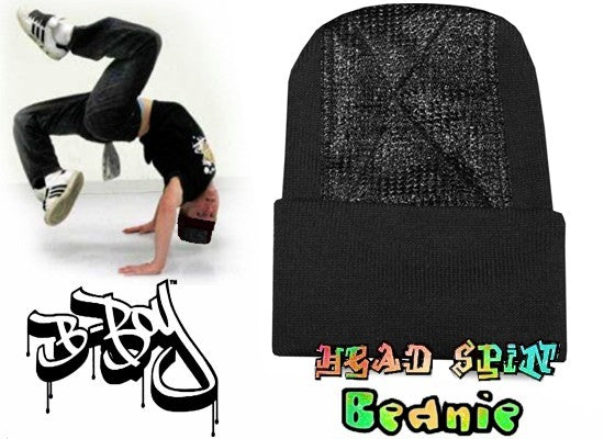 Head Spin Beanies - BBOY Headspin Break Dance Beanie (Gold / Black)