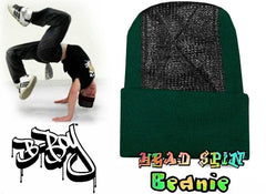 Head Spin Beanies - BBOY Headspin Break Dance Beanie (Hunter Green / Black)