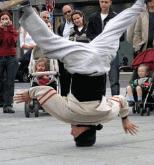 Head Spin Beanies - BBOY Headspin Break Dance Beanie (Khaki / Black)