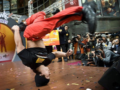 Head Spin Beanies - BBOY Headspin Break Dance Beanie (White/ Black)