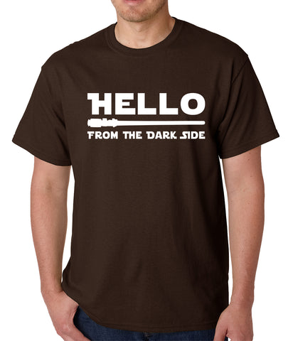 Hello - From The Dark Side Mens T-shirt