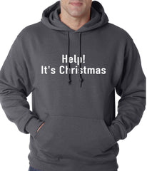 Help! It's Christmas Funny Holiday Adult Hoodie