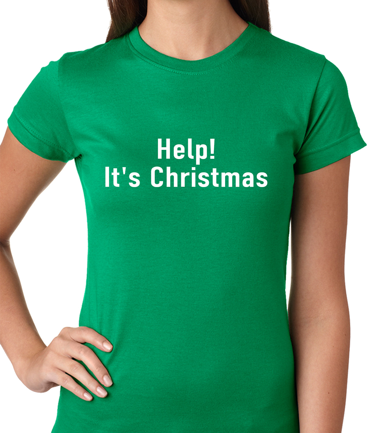 Help! It's Christmas Funny Holiday Ladies T-shirt