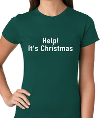 Help! It's Christmas Funny Holiday Ladies T-shirt