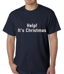 Help! It's Christmas Funny Holiday Mens T-shirt