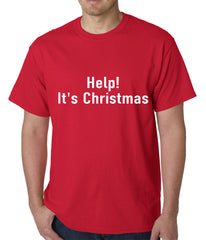 Help! It's Christmas Funny Holiday Mens T-shirt