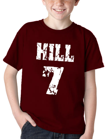 Hill #7 in Texas A&M Colors Kid's T-Shirt