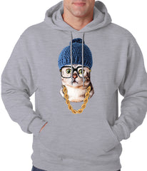 Hipster Kitten Adult Hoodie