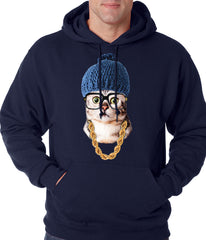 Hipster Kitten Adult Hoodie