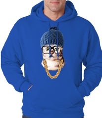 Hipster Kitten Adult Hoodie