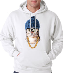 Hipster Kitten Adult Hoodie
