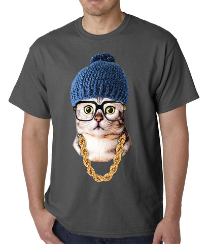 Hipster Kitten Mens T-shirt