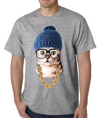 Hipster Kitten Mens T-shirt