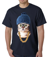 Hipster Kitten Mens T-shirt