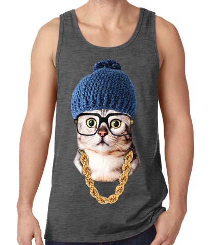 Hipster Kitten Tank Top