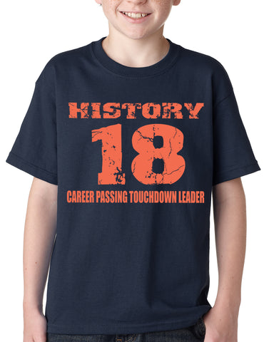 History 18 Manning Record Breaking Kids T-shirt