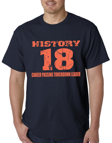 History 18 Manning Record Breaking Mens T-shirt