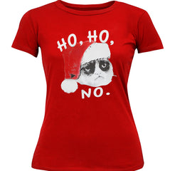 Ho Ho No Angry Cat Girl's T-Shirt