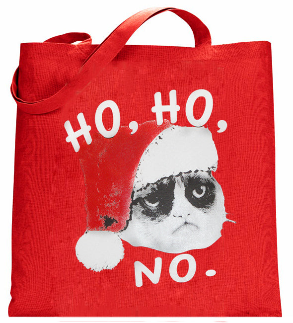Ho Ho No Angry Cat Tote Bag