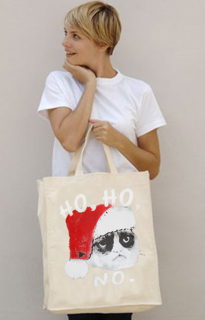 Ho Ho No Angry Cat Tote Bag