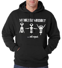 Holiday Workout Funny Adult Hoodie