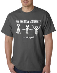 Holiday Workout Funny Mens T-shirt
