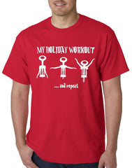 Holiday Workout Funny Mens T-shirt