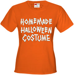 Home Made Halloween Costume Girls T-shirt