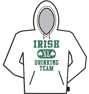 Hooded Sweatshirt - Irish Drinking Team Hoodie